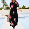 Claw Grunge England Flag Shirt Dress Long Sleeve Button Down Dress Casual Loose Maxi Dresses for Women 4XL view 3