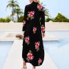 Claw Grunge England Flag Shirt Dress Long Sleeve Button Down Dress Casual Loose Maxi Dresses for Women XL view 2