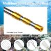 CYFIE flounder gig, Frog gig, Long Stainless Steel Telescopic Rod, Replaceable Harpoon, Telescopic Rod can be Adjusted, Stainless Steel Fishing Extending Pole with 8mm Screw(5m) view 4