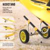 Bonnlo Kayak Cart, Heavy Duty Universal Kayak Trailer Adjustable Width 6.3"-18.7" Canoe Cart Dolly with 12" Flat-Free Kayak Wheels and Kickstand, 450 Lb Weight Capacity Kayak Trolley Transport view 4