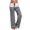 Fleece Lined Flare Leggings Women Petite Patchwork Pants Quick-Drying Pants Wide-Leg Sports Yoga Casual Women's Outdoor Grey view 1