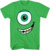 Animation Shops Monster Inc Mike Wazowski Face Costume T-Shirt (X-Large) Green view 1