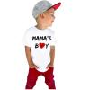 KAGAYD Baby Boys Girls T Shirt Valentine's Day Short Sleeve Heart Prints T Shirt Tops Casual Loose Active (White, 5-6 Years) view 1