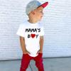 KAGAYD Baby Boys Girls T Shirt Valentine's Day Short Sleeve Heart Prints T Shirt Tops Casual Loose Active (White, 5-6 Years) view 2
