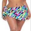 RELLECIGA Women's Neon Striped Swimsuit Cover Up Beach Sarong Bikini Wraps view 1