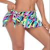 RELLECIGA Women's Neon Striped Swimsuit Cover Up Beach Sarong Bikini Wraps view 4