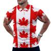 Canadian Maple Leaf Men's Polo Shirt Short Sleeve Casual Pullover T-Shirt Tee Top 5XL view 1