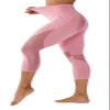 ONGASOFT High Waisted Yoga Capris Pants for Women Running Workout Mesh Leggings Side Pockets Squat Proof Tummy Control view 1