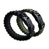 2 Pack Survival Paracord Bracelets 8.5" Tactical Braided Bracelet for Teens Military Gear Army Theme Party Favors view 1