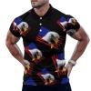American Eagle USA Flag Men's Polo Shirt Short Sleeve Casual Pullover T-Shirt Tee Top 2XL view 1