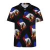 American Eagle USA Flag Men's Polo Shirt Short Sleeve Casual Pullover T-Shirt Tee Top 2XL view 4