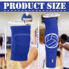 Sosation 2 Set Volleyball Knee Pads and Volleyball Arm Sleeves with Protection Pad Compression Forearm Wrist Guard with Thumb Hole Soft Breathable for Hitting Passing(Black, Blue) view 2