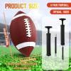 Jerify Composite Leather Footballs Official Size Composite Leather Balls Inflatable Footballs with Pump Bulk for Indoor Outdoor Training and Recreational Play(6 Pcs) view 2