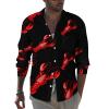 Boston Lobster Men's Dress Shirt Regular Fit Shirts Long Sleeve Button Up with Pocket view 1