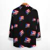 Vintage Puerto Rico Flag Men's Dress Shirt Regular Fit Shirts Long Sleeve Button Up with Pocket view 4