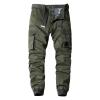 Men's Outdoor Cargo Pants Multi-Pocket Military Army Straight Leg Slacks Casual Loose Cotton Jogger Sweatpants (ArmyGreen,38) view 1
