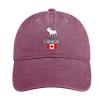 Canada Moose Flag Baseball Cap for Men Women Classic Dad Hat Adjustable Cap for Home Office Travel