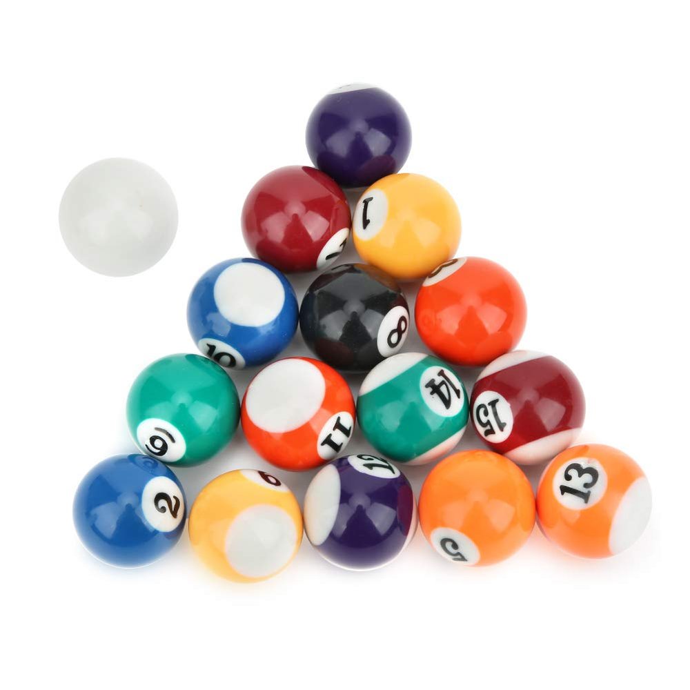 16Pcs Gum Billiard Balls, Gum Billiards, Mini Billiard Balls, Kids Toys for Game Rooms Recreation Games Billiard Supplies, 32MM Babies Billiard Balls Toy Mini Pool Table Accesssory, Billiard Ba