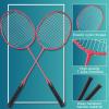 Woanger 10 Pack Badminton Rackets Set with Shuttlecocks Badminton Racquets for Adult and Lightweight Teenagers Shuttlecock Set for Backyard Gym Beach Outdoor Games (Fashion Colors) view 3