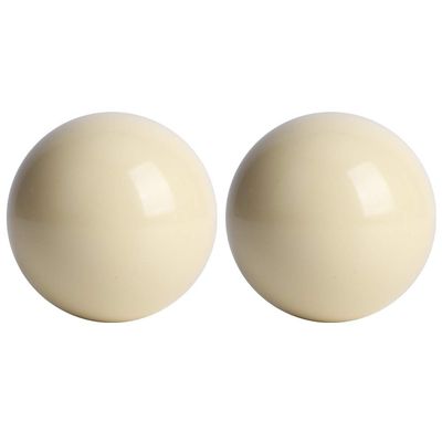 2pcs Pool Table Snooker Pool Cue Ball,Cue Ball,Resin White Billiard Balls, Professional Standard 5.72CM Billard Ball Sport Billards Ball,Snooker Pool Table Training Ball Spotted Pool Ball, Cue B
