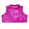 Sywiyi Big Girls Metallic Mock Neck Crop Tops Tank Top Dancewear Athletic Dance Sports Active Vest Sportswear Rose Red 12 Years view 3