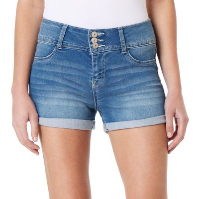 WallFlower Jeans Sassy Denim Shorts for Women Figure Enhancing Stretch Denim, High-Rise in Standard and Plus - Amal, 5
