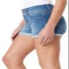 WallFlower Jeans Sassy Denim Shorts for Women Figure Enhancing Stretch Denim, High-Rise in Standard and Plus - Amal, 5 view 2