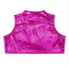 Sywiyi Big Girls Metallic Mock Neck Crop Tops Tank Top Dancewear Athletic Dance Sports Active Vest Sportswear Rose Red 14 Years view 4