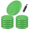 10 Pcs Wobble Cushion Wiggle Seat for Sensory Kid Flexible Seating Promotes Active Learning Improves Student Productivity Stability Inflated Balance Disc Pad with Air Pump for Classroom(Green) view 1