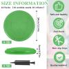 10 Pcs Wobble Cushion Wiggle Seat for Sensory Kid Flexible Seating Promotes Active Learning Improves Student Productivity Stability Inflated Balance Disc Pad with Air Pump for Classroom(Green) view 2