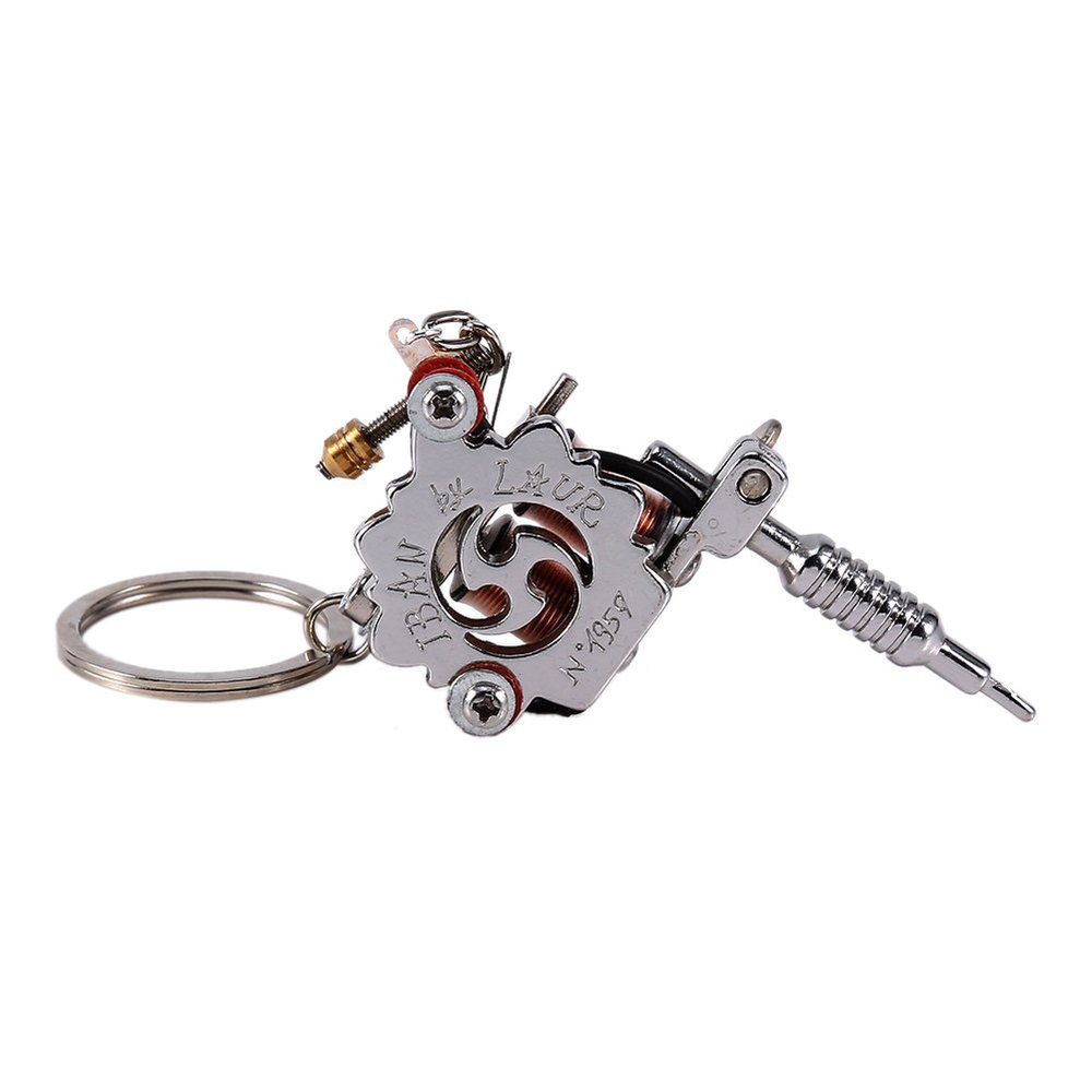 Key Chain, Zinc Alloy Machine Gun Pendant Jewelry Design, Key Ring for Lanyards, Key Fobs, or Gun Accessories