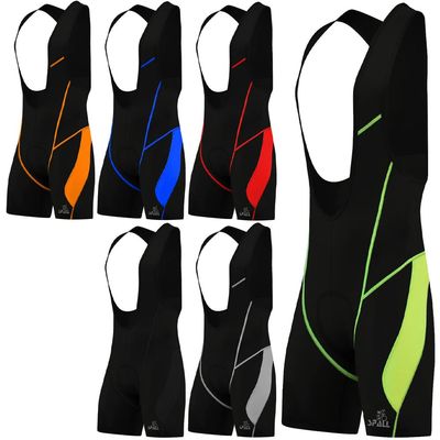 Mens Cycling Bib Tights Short Padded Bike Winter Shorts Pants (Black, M)