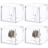 Foboull Championship Ring Display Case - Acrylic Display Box and Holder for Super Bowl, Baseball Rings - 4pcs view 1
