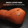 Hayabusa T3 Kanpeki Leather Boxing Gloves Men and Women for Training Sparring Heavy Bag and Mitt Work - Clay Orange, 16oz view 3