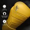 Hayabusa T3 Kanpeki Leather Boxing Gloves Men and Women for Training Sparring Heavy Bag and Mitt Work - Tiger Yellow, 16oz view 2