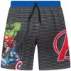 Marvel Boys Swim Trunks - Avengers Spider Man Captain America Hulk UPF 50+ Quick Dry Toddler and Boys Swim Shorts (2T-12), Size 3T, Avengers Royal/Black view 1