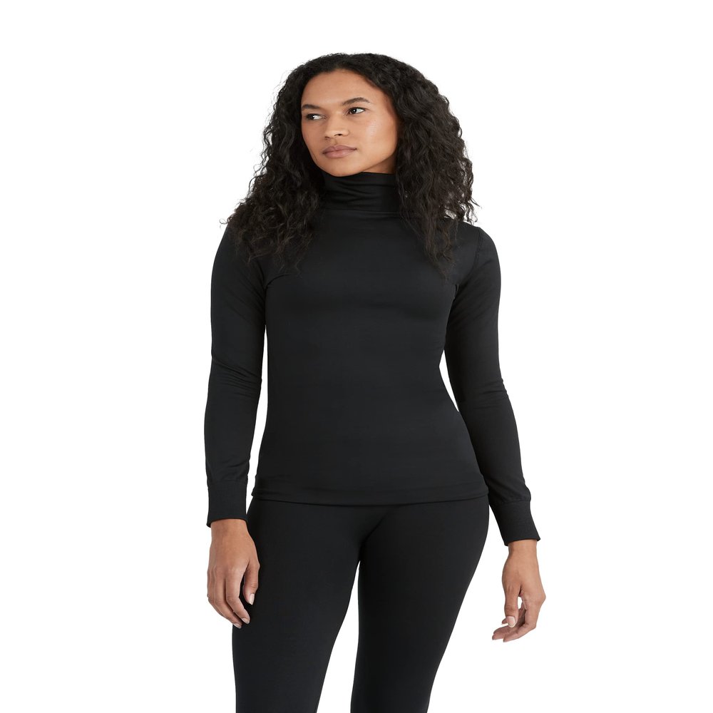 Terramar Altitude Turtle Neck Shirt, Black, Large