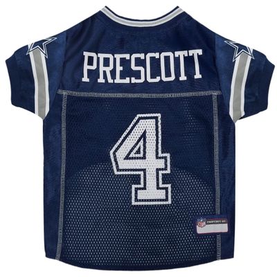 Pets First NFL Team Player Jersey for Cats and Dogs, Dak Prescott, Dallas Cowboys, Medium