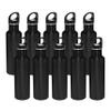 DISCOUNT PROMOS Stainless Steel Water Bottles 26 oz. Set of 10, Bulk Pack - Reusable, Leak Proof, Perfect for Gym, Hiking, Camping, Outdoor Sports - Black view 1