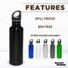 DISCOUNT PROMOS Stainless Steel Water Bottles 26 oz. Set of 10, Bulk Pack - Reusable, Leak Proof, Perfect for Gym, Hiking, Camping, Outdoor Sports - Black view 2
