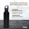 DISCOUNT PROMOS Stainless Steel Water Bottles 26 oz. Set of 10, Bulk Pack - Reusable, Leak Proof, Perfect for Gym, Hiking, Camping, Outdoor Sports - Black view 4