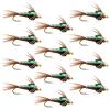 The Fly Fishing Place Tungsten Bead Head Nymph Fly Fishing Flies - Flashback Pheasant Tail Trout Fly - Nymph Wet Fly - 12 Flies Hook Size 12 view 1