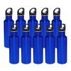 DISCOUNT PROMOS Stainless Steel Water Bottles 26 oz. Set of 10, Bulk Pack - Reusable, Leak Proof, Perfect for Gym, Hiking, Camping, Outdoor Sports - Met Blue view 1