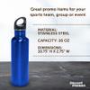 DISCOUNT PROMOS Stainless Steel Water Bottles 26 oz. Set of 10, Bulk Pack - Reusable, Leak Proof, Perfect for Gym, Hiking, Camping, Outdoor Sports - Met Blue view 4
