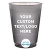Custom Frosted Plastic Stadium Cups, 10/50/100 pack, Promotional Text, Logo, 16 oz. Shatterproof Flexible Reusable Party Cups - Smoke view 1