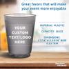 Custom Frosted Plastic Stadium Cups, 10/50/100 pack, Promotional Text, Logo, 16 oz. Shatterproof Flexible Reusable Party Cups - Smoke view 4
