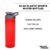 DISCOUNT PROMOS Sports Water Bottles 22 oz. Set of 10, Bulk Pack - Reusable, Leak proof, With lids - Red view 3