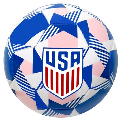 Icon Sports U.S. Soccer Ball Size 4, Licensed US Soccer Ball #4 (Royal Pink U.S.)