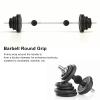Barbell Grips, Curved Non Slip Silicone Thickened Grip Dumbbell Grips Round Spherical for Arm Muscle Building Fitness Enthusiasts(Black) view 4