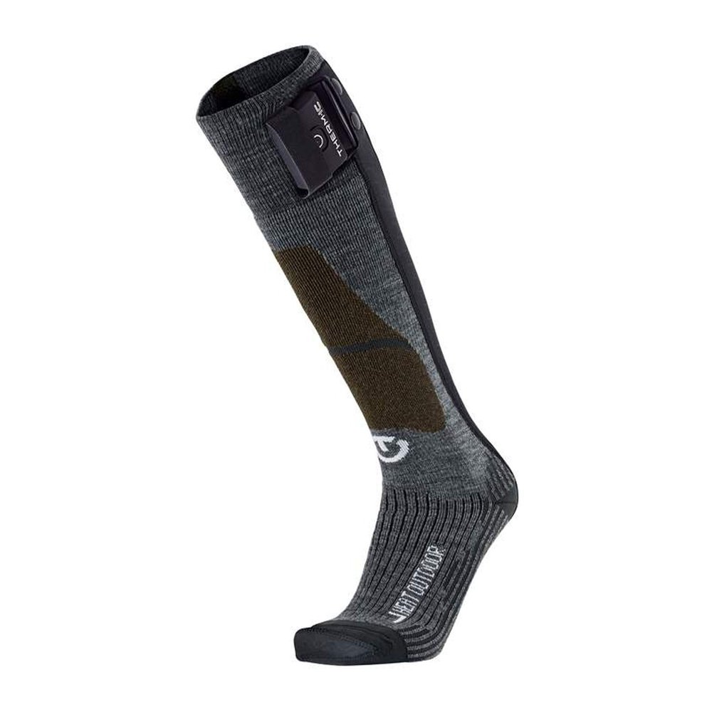 THERM-IC Unisex Sock Set Fusion Outdoor - Ultra Warm Durable Moisture-Wicking Winter Sports Skiing Power Heated Socks, S-1400B, 45-47